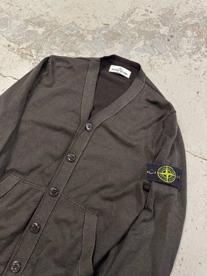 Stone Island Black Minimalist Cardigan EmCpVjO 4