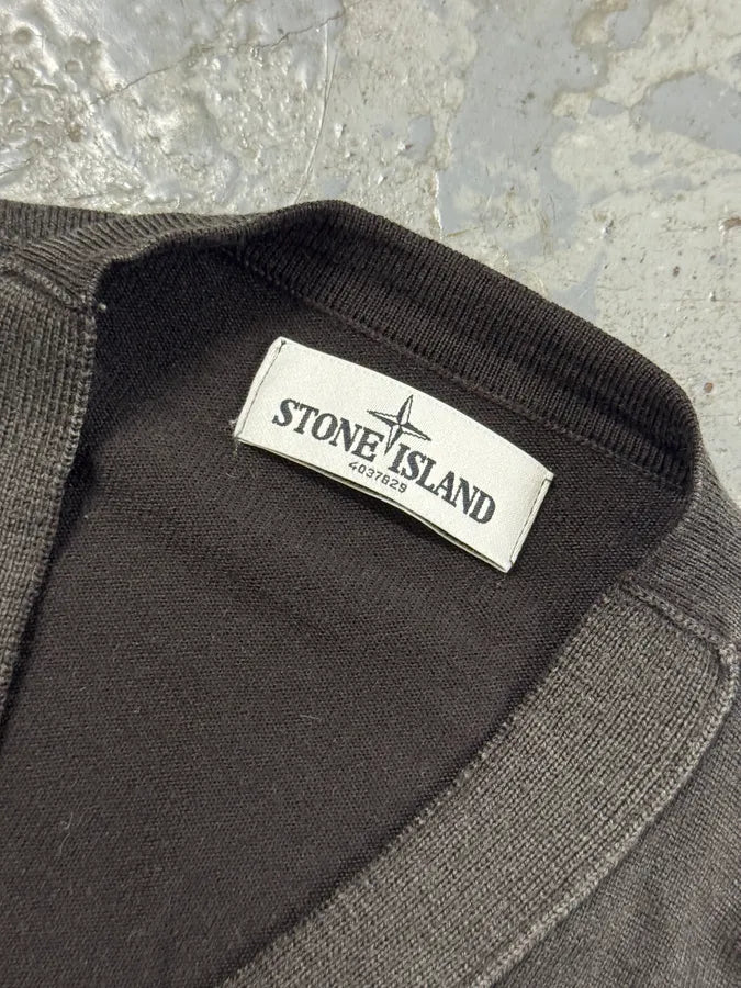 Stone Island Black Minimalist Cardigan EmCpVjO 7