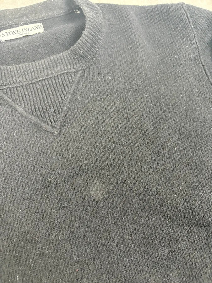 Stone Island Black Wool Minimalist Sweater nTsapVs 7