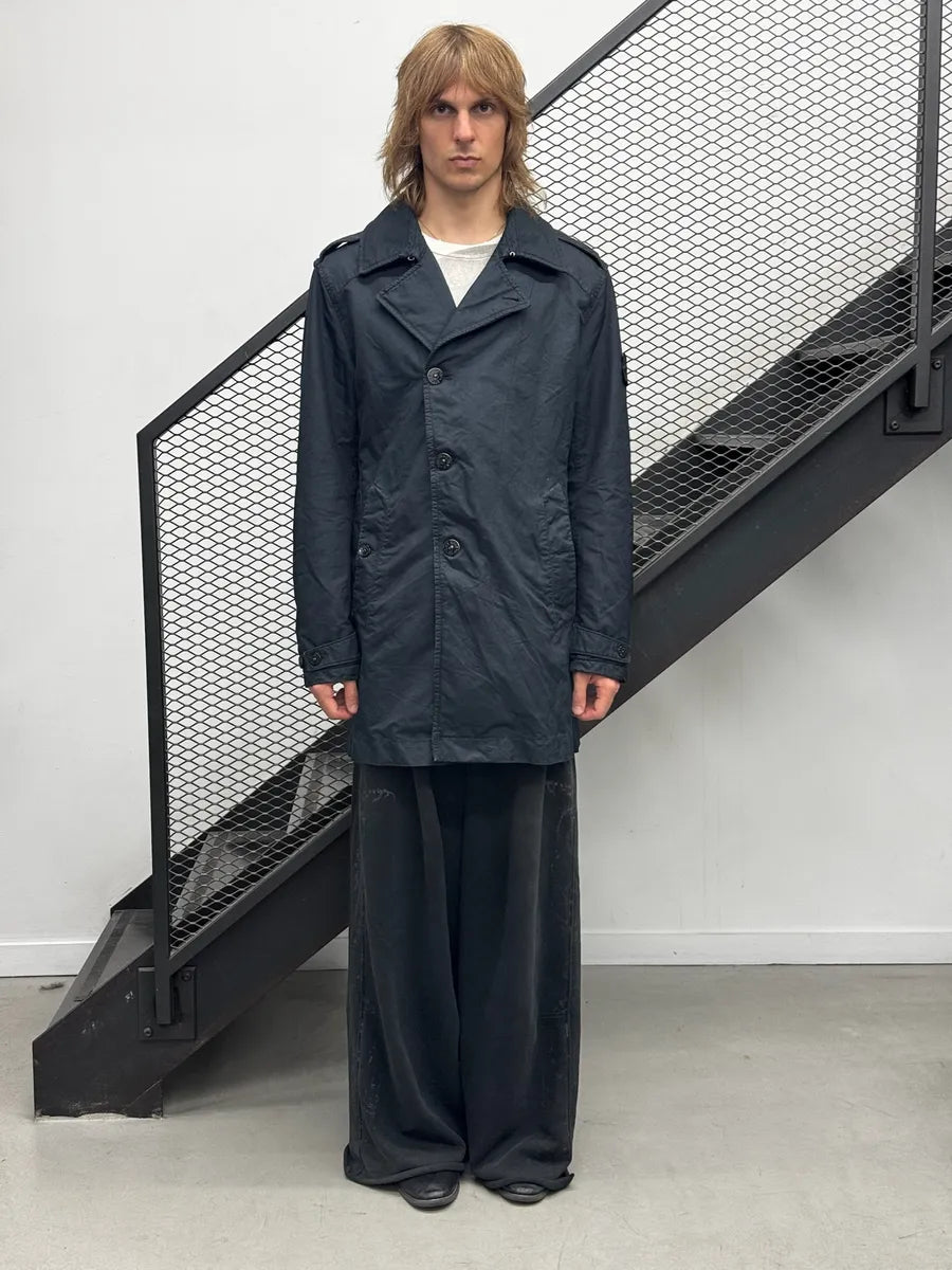 Stone Island Black Nylon Compass Asymmetrical Patch Coat XOZFjVJ 1