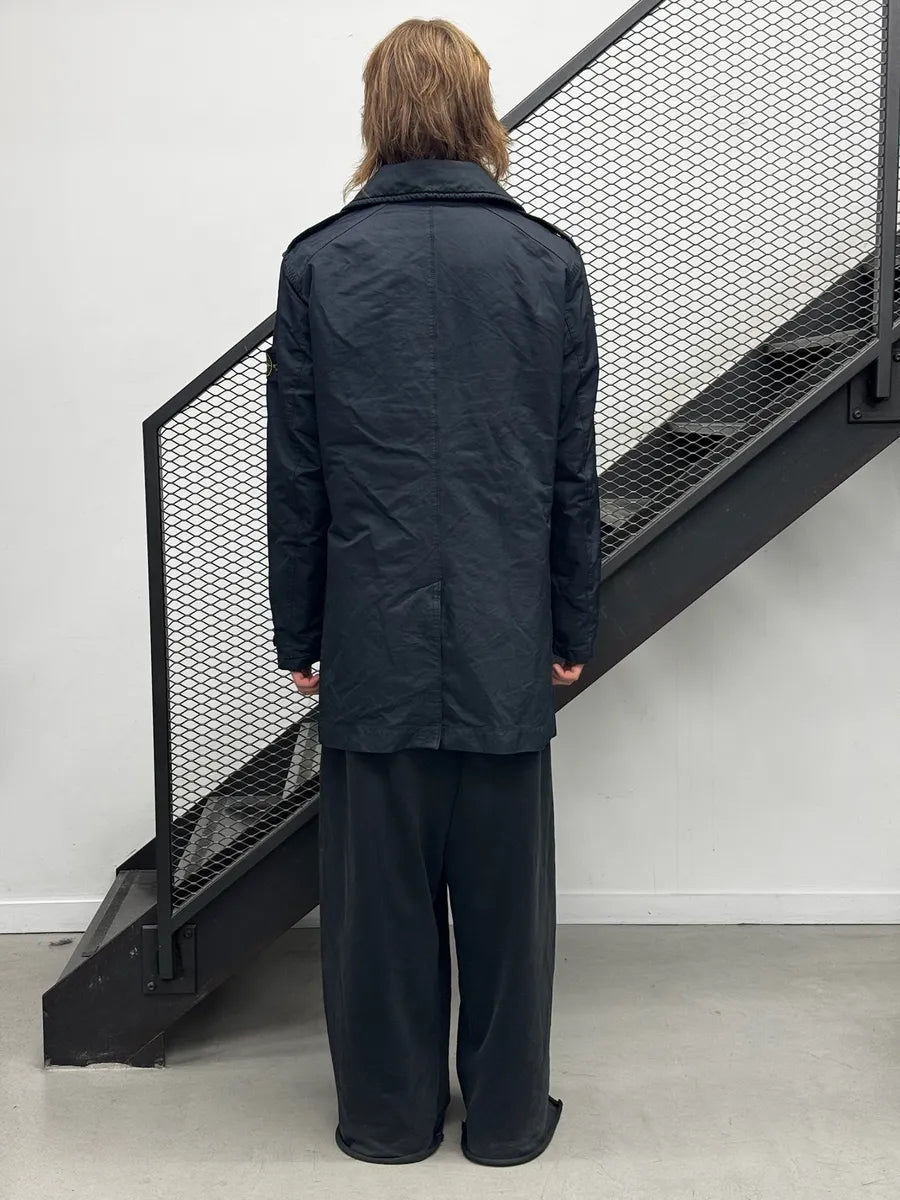 Stone Island Black Nylon Compass Asymmetrical Patch Coat XOZFjVJ 2