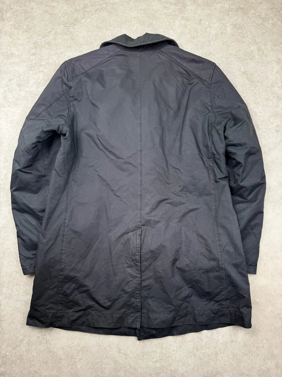Stone Island Black Nylon Compass Asymmetrical Patch Coat XOZFjVJ 5