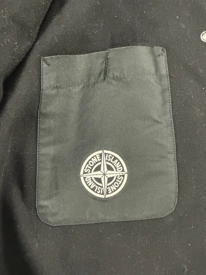 Stone Island Black Wool Sailor Bomber Jacket xkPNWVx 13