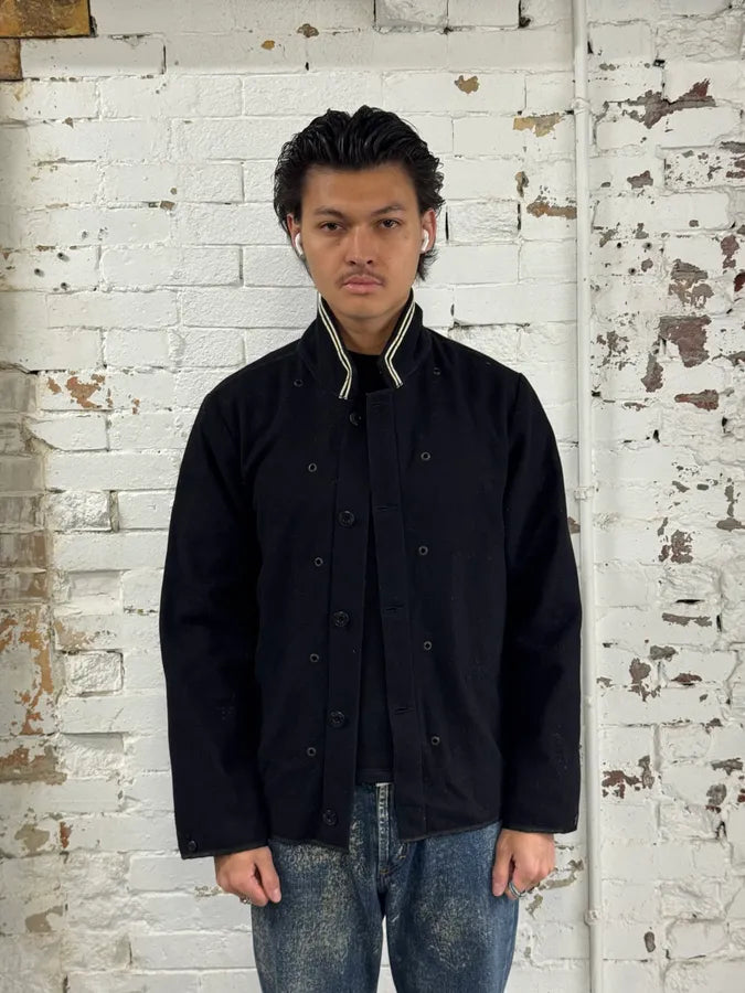 Stone Island Black Wool Sailor Bomber Jacket xkPNWVx 1