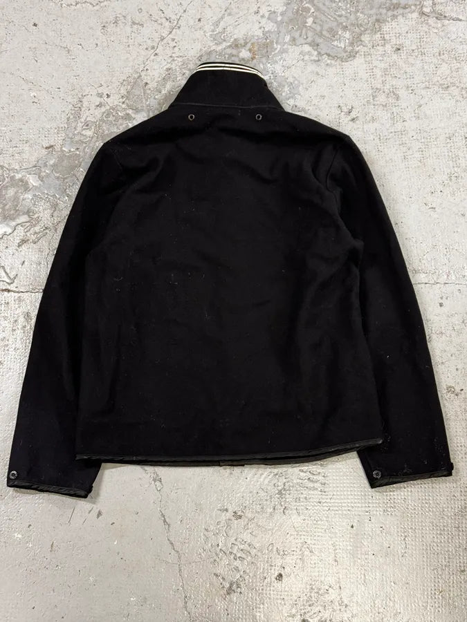 Stone Island Black Wool Sailor Bomber Jacket xkPNWVx 3
