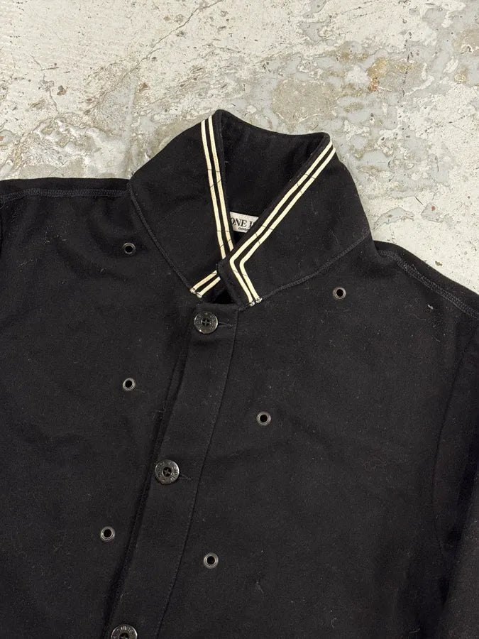 Stone Island Black Wool Sailor Bomber Jacket xkPNWVx 4