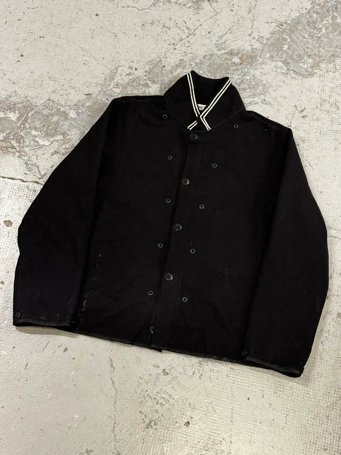 Stone Island Black Wool Sailor Bomber Jacket xkPNWVx 8