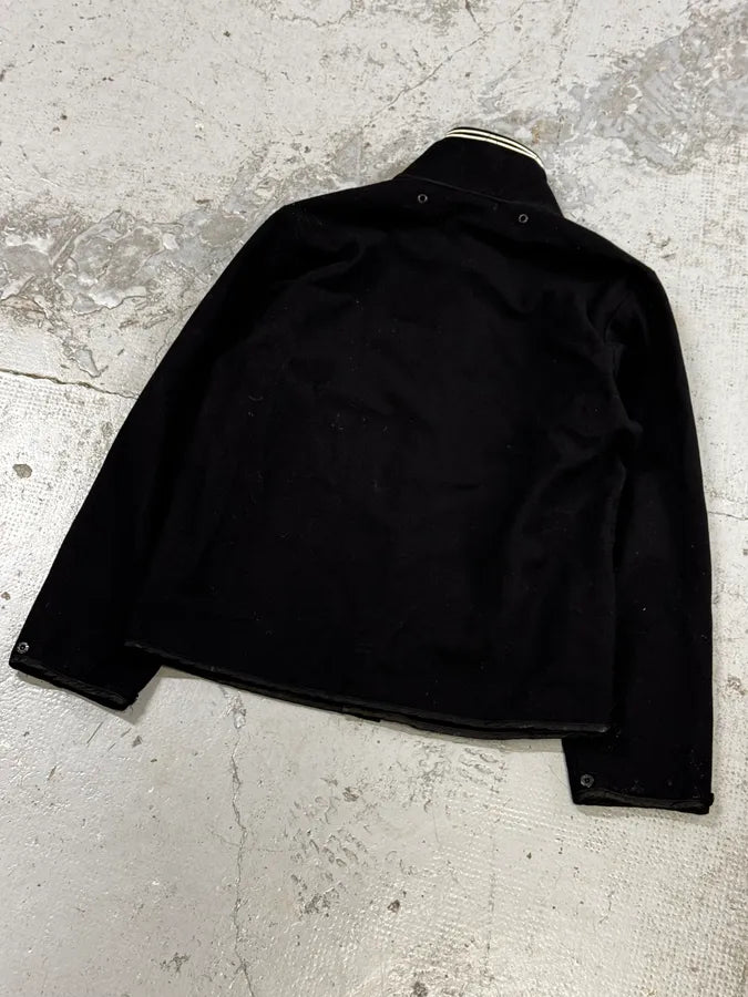 Stone Island Black Wool Sailor Bomber Jacket xkPNWVx 9