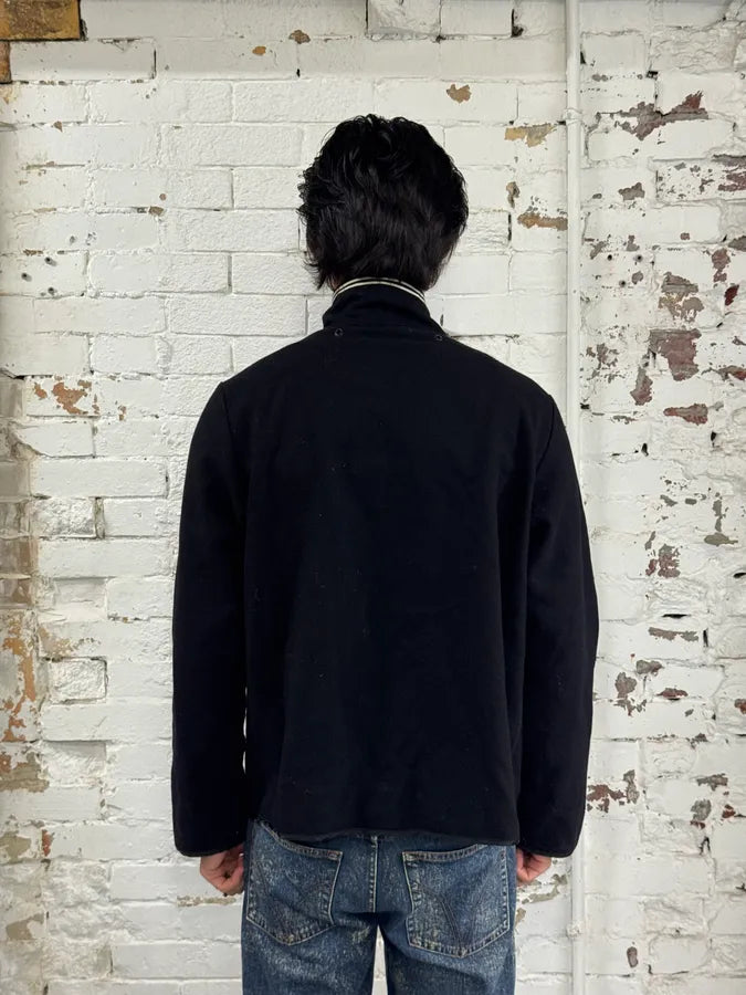 Stone Island Black Wool Sailor Bomber Jacket xkPNWVx 2