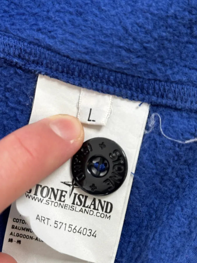 Stone Island Blue Hooded Sleeveless Jacket IQRDPSM 14