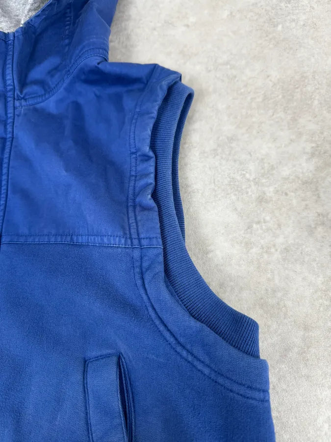 Stone Island Blue Hooded Sleeveless Jacket IQRDPSM 9