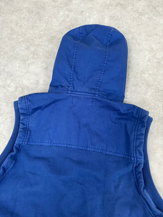 Stone Island Blue Hooded Sleeveless Jacket IQRDPSM 5