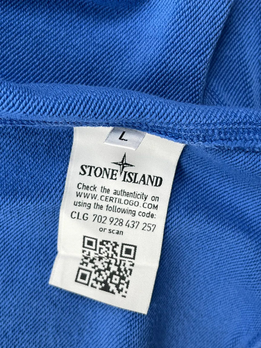 Stone Island Blue Minimalist Zip-up Sweater GePfGWx 13