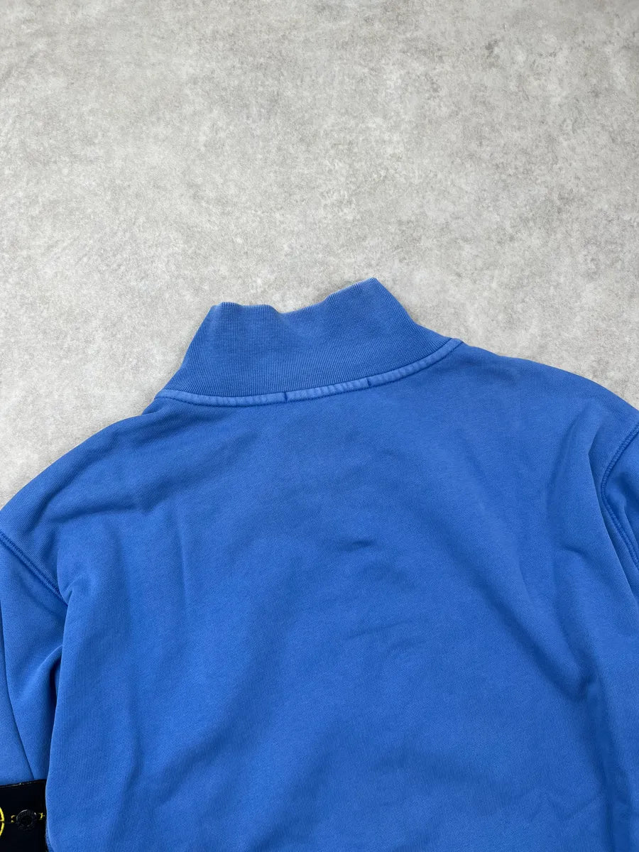 Stone Island Blue Minimalist Zip-up Sweater GePfGWx 7