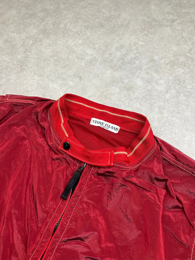 Stone Island Burgundy Nylon Cargo Light Jacket OsIkrJP 4