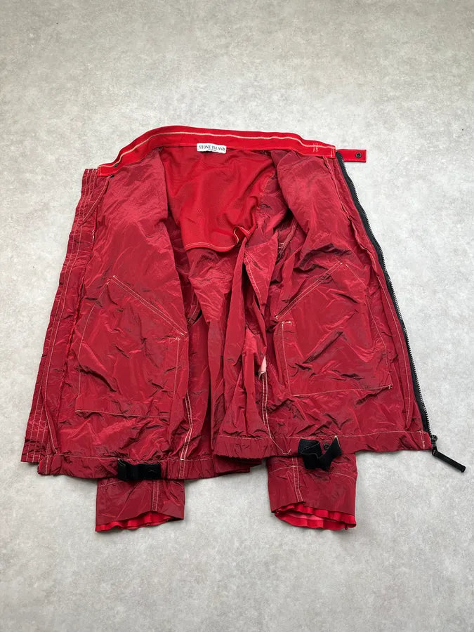 Stone Island Burgundy Nylon Cargo Light Jacket OsIkrJP 9