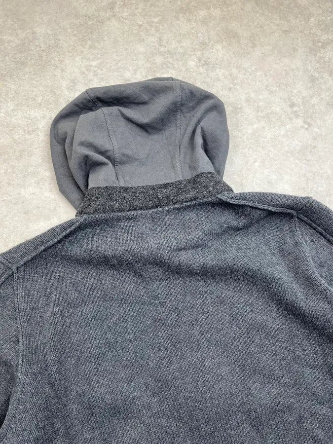 Stone Island Wool Hooded Zip-up Sweater IjJIpYm 6