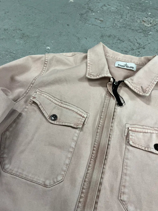Stone Island Fade Pink Zipped Jacket (M/L) 8