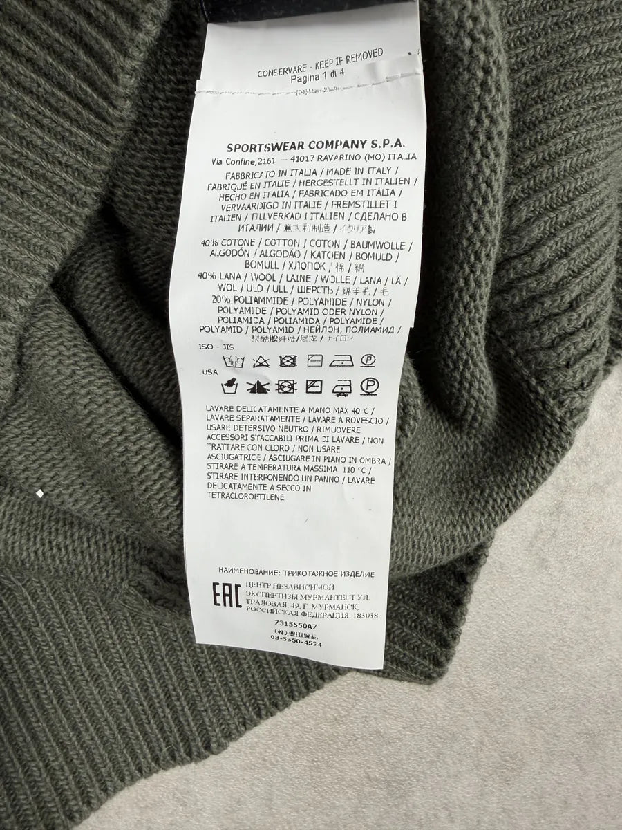 Stone Island Khaki Green Hooded Sweater dGYVRAA 11