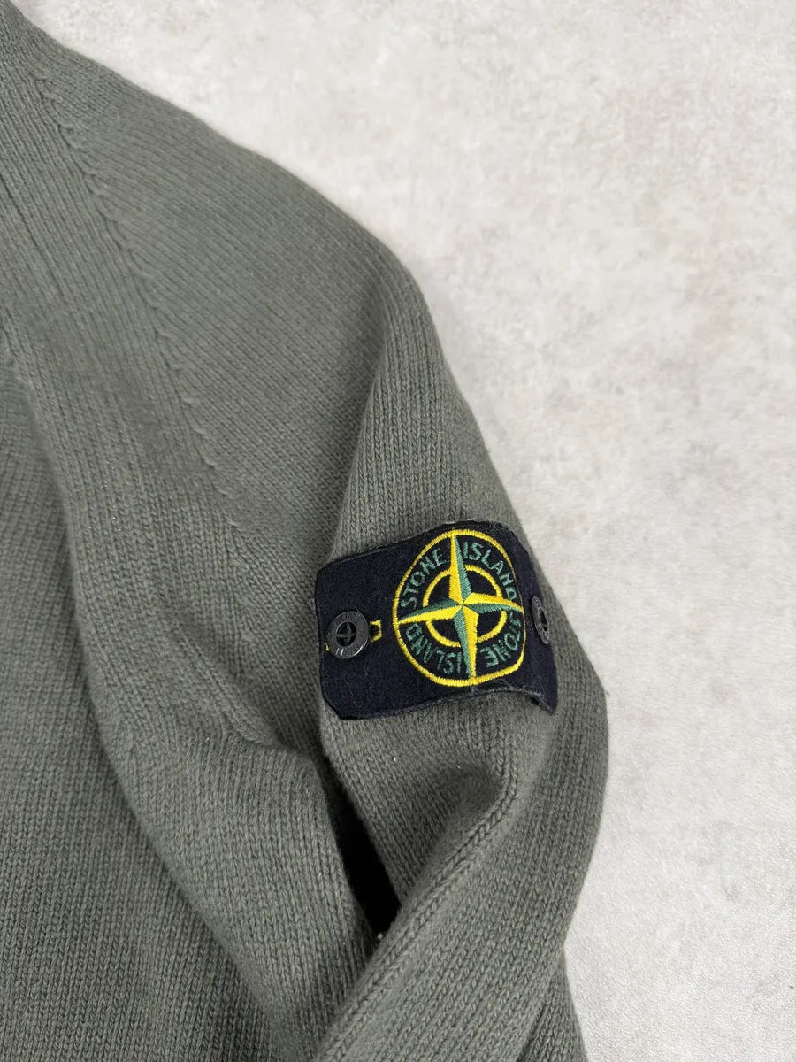 Stone Island Khaki Green Hooded Sweater dGYVRAA 9