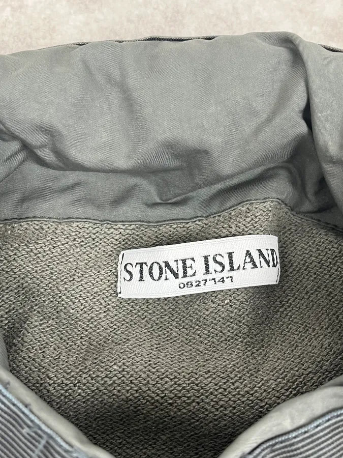Stone Island Khaki Cotton Zip-Up Jacket cDCgRLl 11