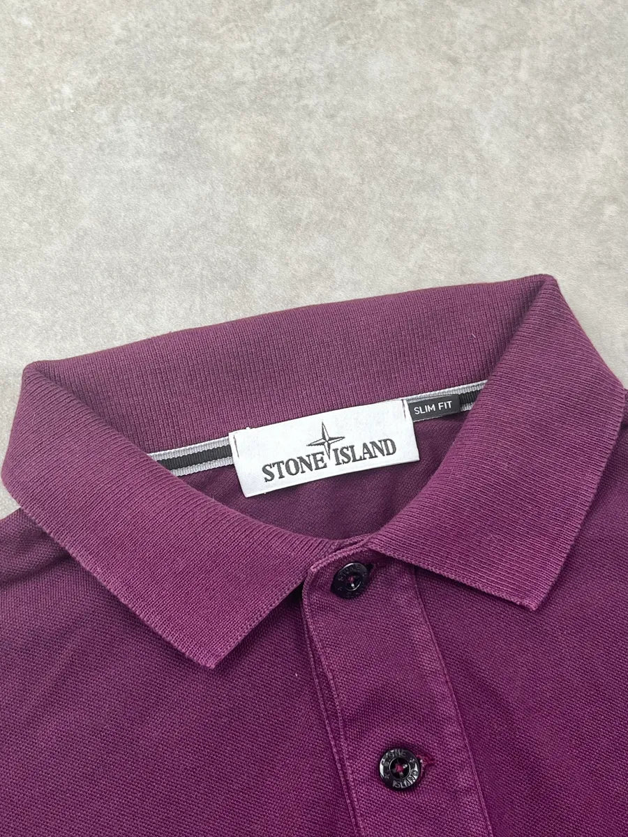 Stone Island Minimalist Purple Polo VvKBEZR 7