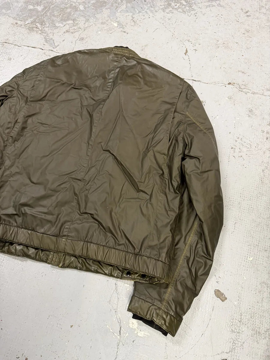 Stone Island Mussola Gommata Camo Green Nylon Puffer Jacket otWAtkn 8