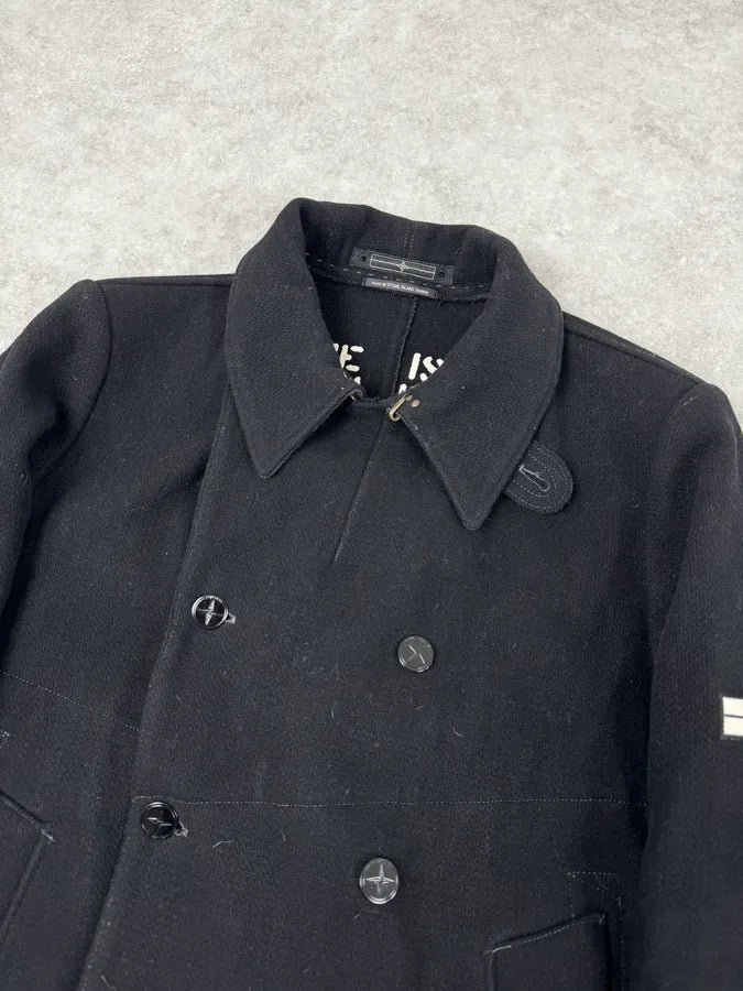 Stone Island Black Classy Caban Wool Jacket DhwHWPJ 5