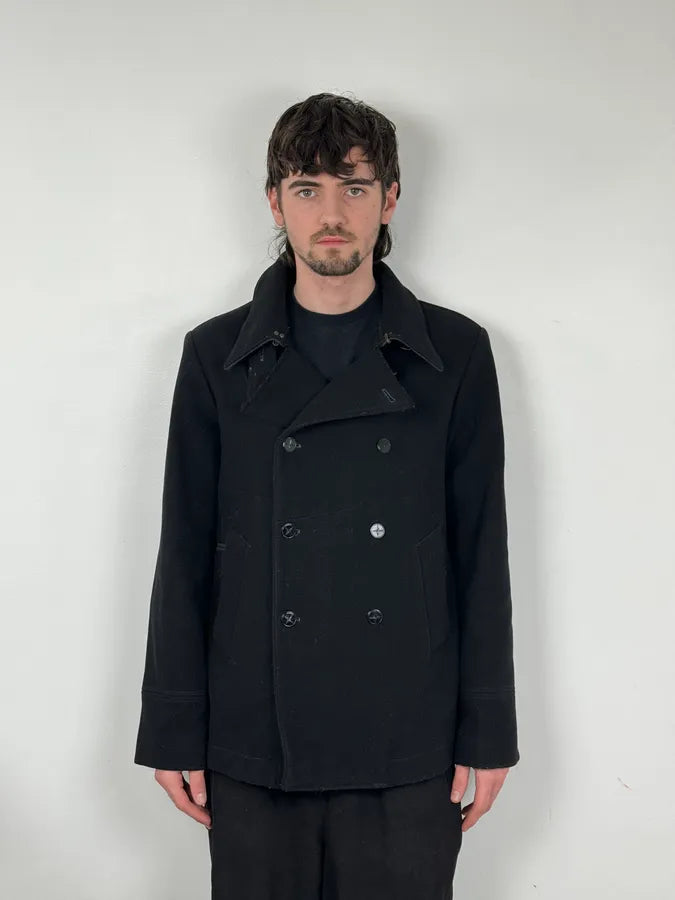 Stone Island Black Classy Caban Wool Jacket DhwHWPJ 1