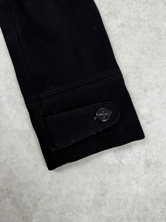 Stone Island Black Classy Caban Wool Jacket DhwHWPJ 13