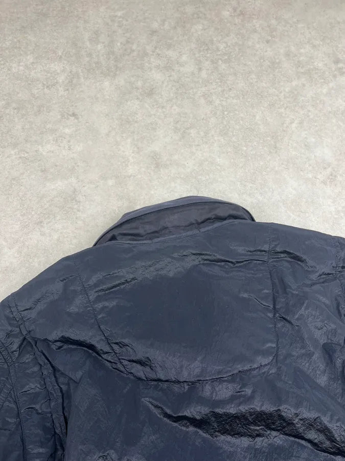Stone Island Dark Navy Nylon Packable Hood Bomber Jacket LuSNWuL 9