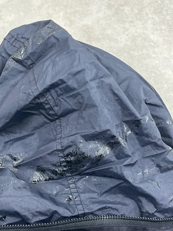 Stone Island Dark Navy Nylon Packable Hood Bomber Jacket LuSNWuL 16