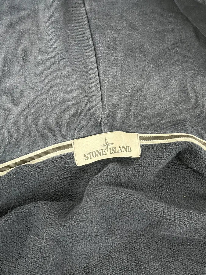 Stone Island Navy Signature Minimalist Zip-up Hoodie IadeKrD 9