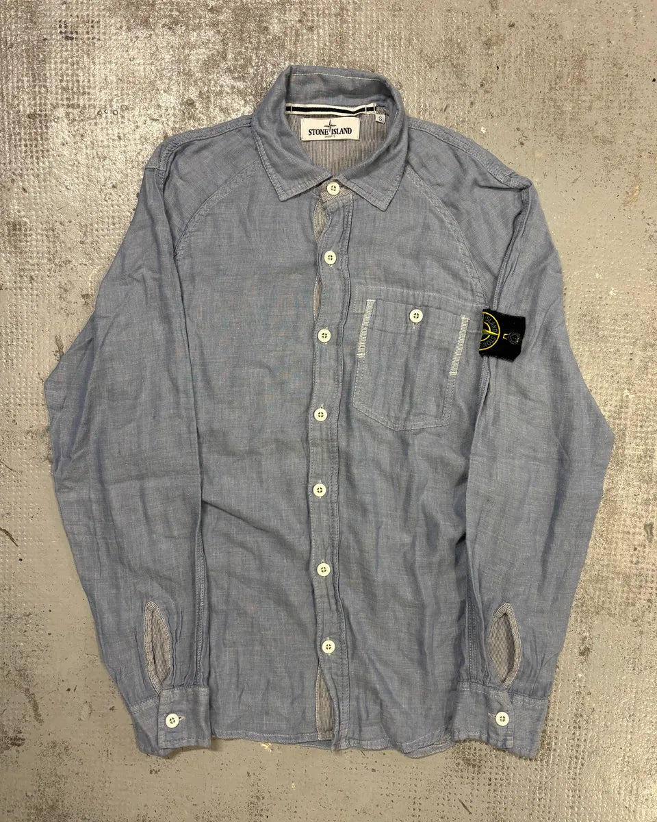 Stone Island Ocean Blue Shirt oheBKkp 0