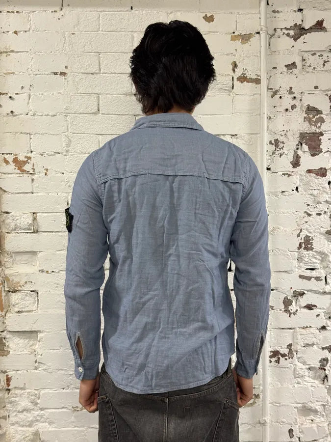Stone Island Ocean Blue Shirt oheBKkp 2