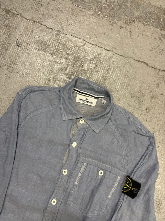 Stone Island Ocean Blue Shirt oheBKkp 3