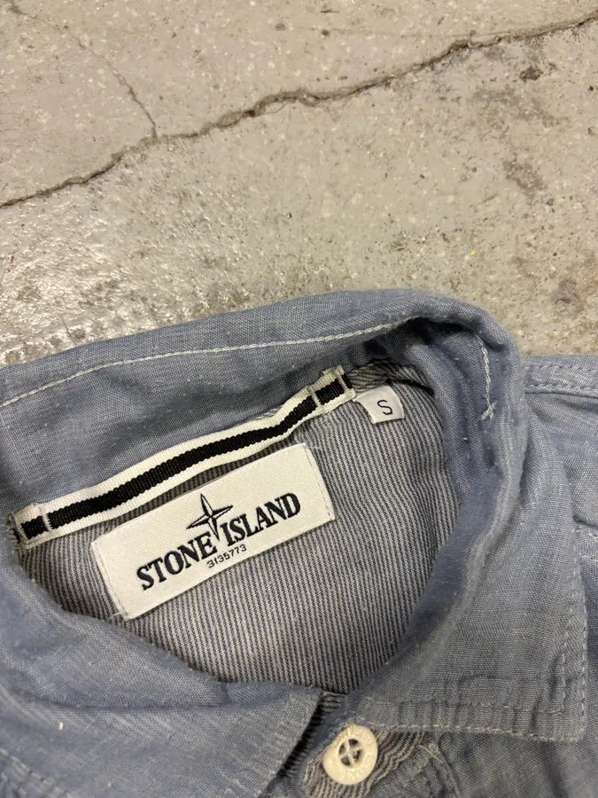 Stone Island Ocean Blue Shirt oheBKkp 6