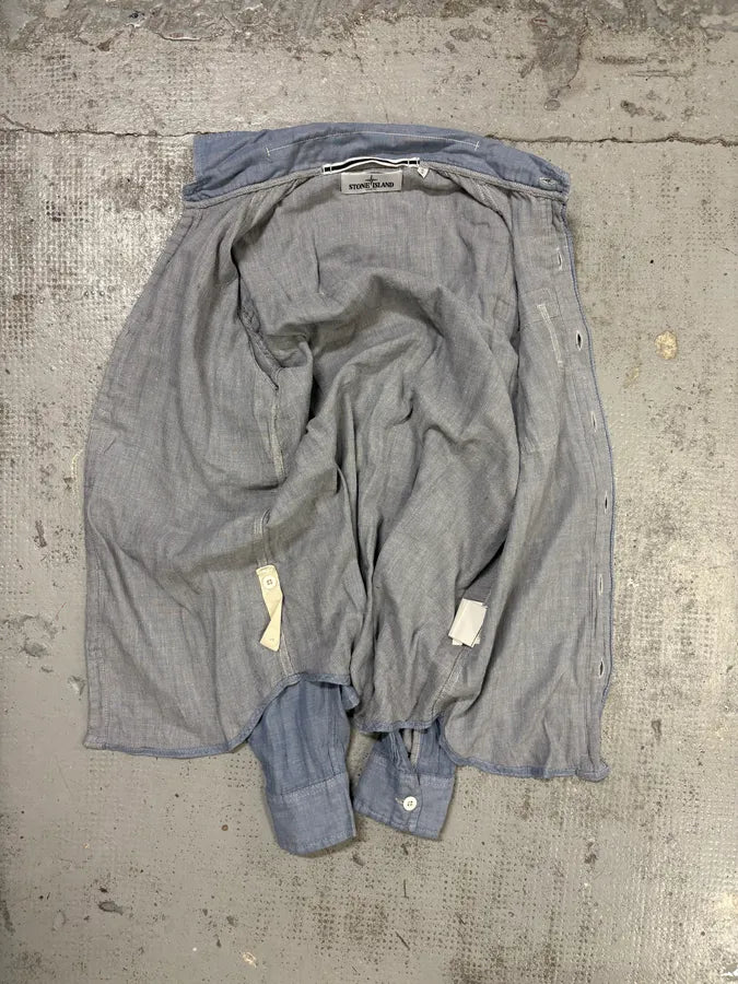 Stone Island Ocean Blue Shirt oheBKkp 7