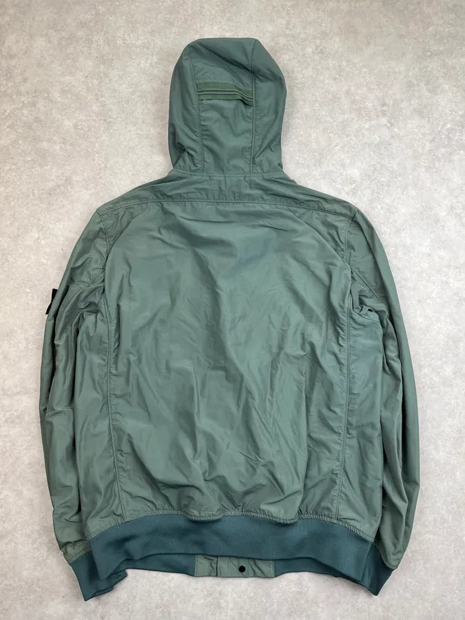 Stone Island Green Nylon Micro Reps Cargo Light Jacket KXYxXej 1