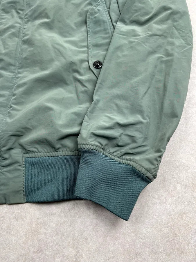Stone Island Green Nylon Micro Reps Cargo Light Jacket KXYxXej 9