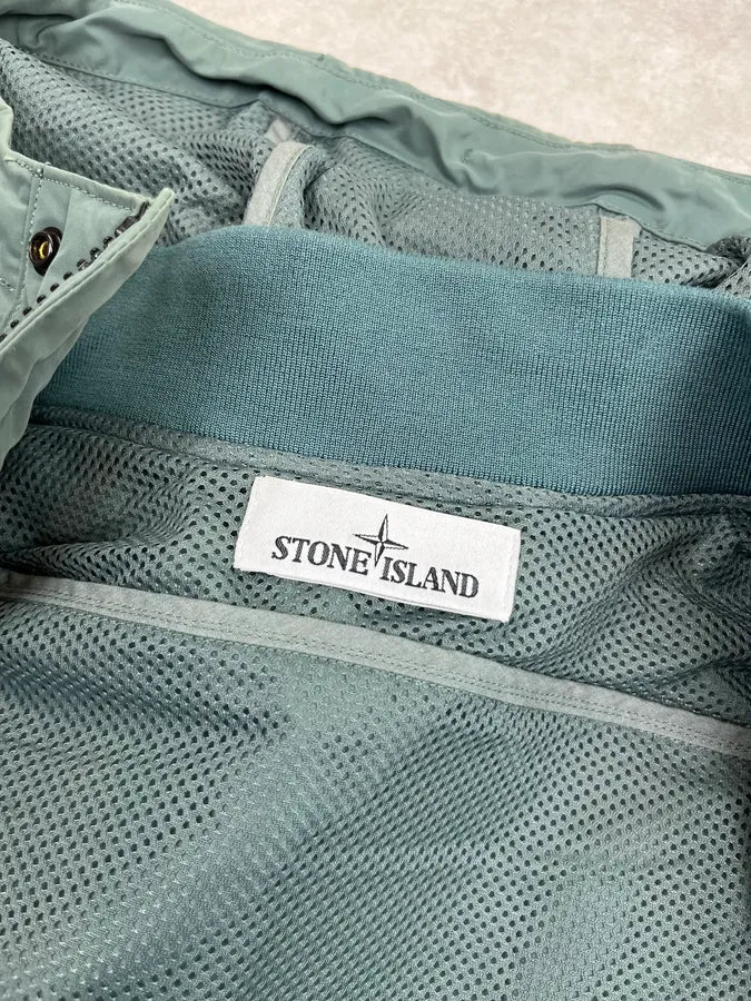 Stone Island Green Nylon Micro Reps Cargo Light Jacket KXYxXej 12