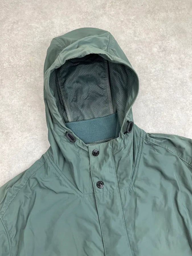 Stone Island Green Nylon Micro Reps Cargo Light Jacket KXYxXej 6