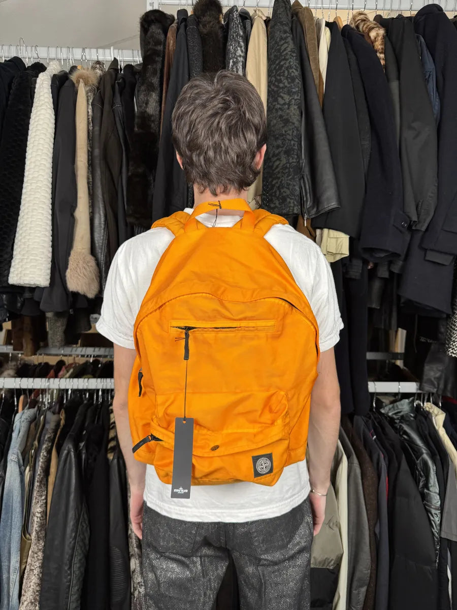 Stone Island Orange Backpack  cCgUbYN 0