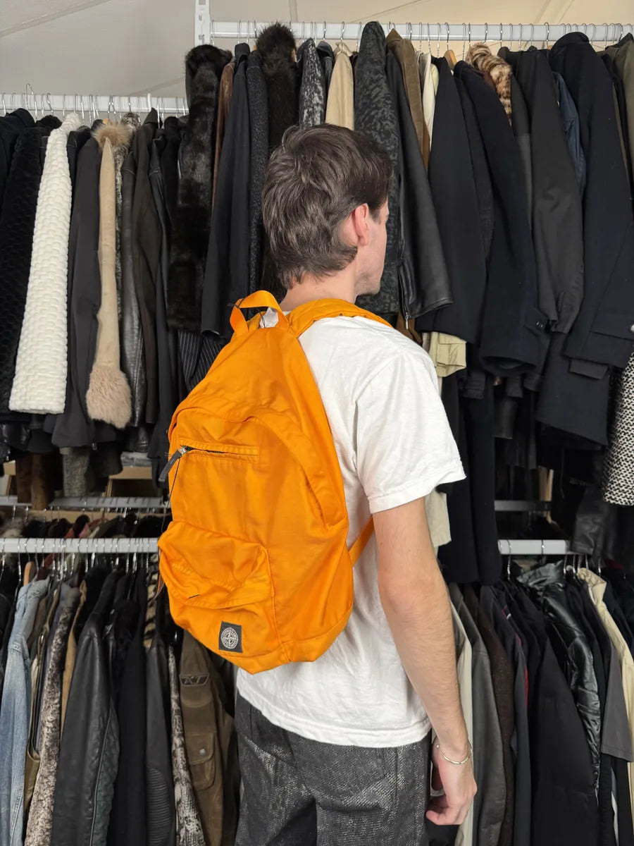Stone Island Orange Backpack  cCgUbYN 1