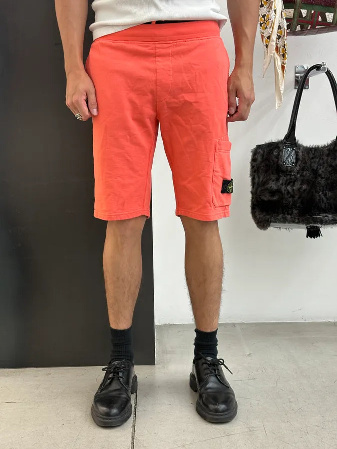 Stone Island Orange Cozy Shorts zZrUWLc 1