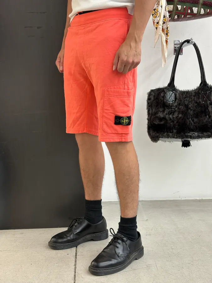 Stone Island Orange Cozy Shorts zZrUWLc 2