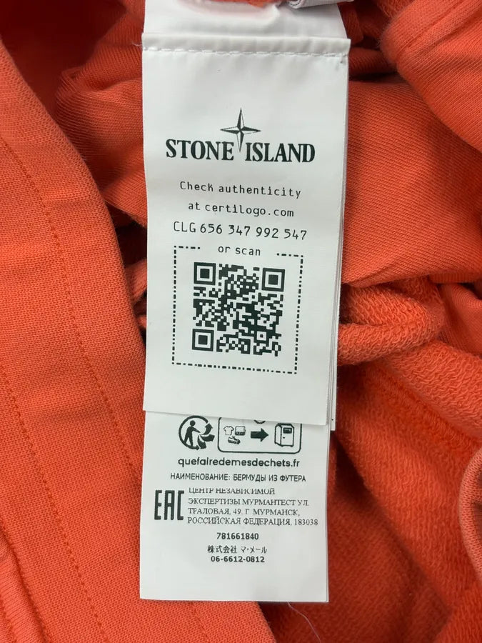 Stone Island Orange Cozy Shorts zZrUWLc 9