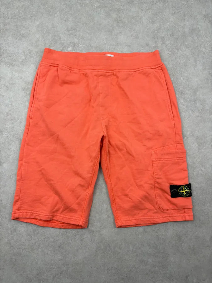 Stone Island Orange Cozy Shorts zZrUWLc 0