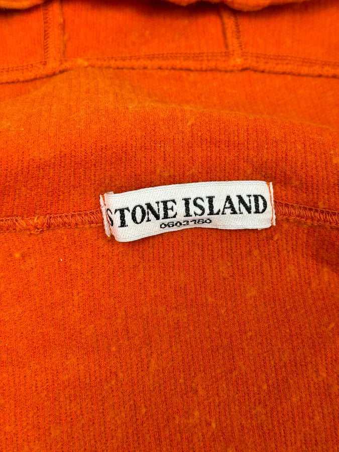Stone Island Orange Wool Fleece Zip-up Hoodie UwfWezI 10