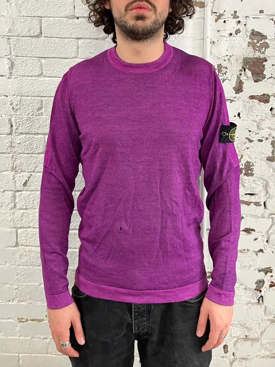 Stone Island Purple Minimalist Sweater vqtYoix 0